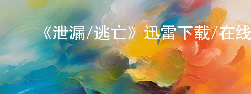 ﻿曹俊茹的网络影视资源,﻿《泄漏/逃亡》迅雷下载/在线观看-犯罪历史-美剧天堂